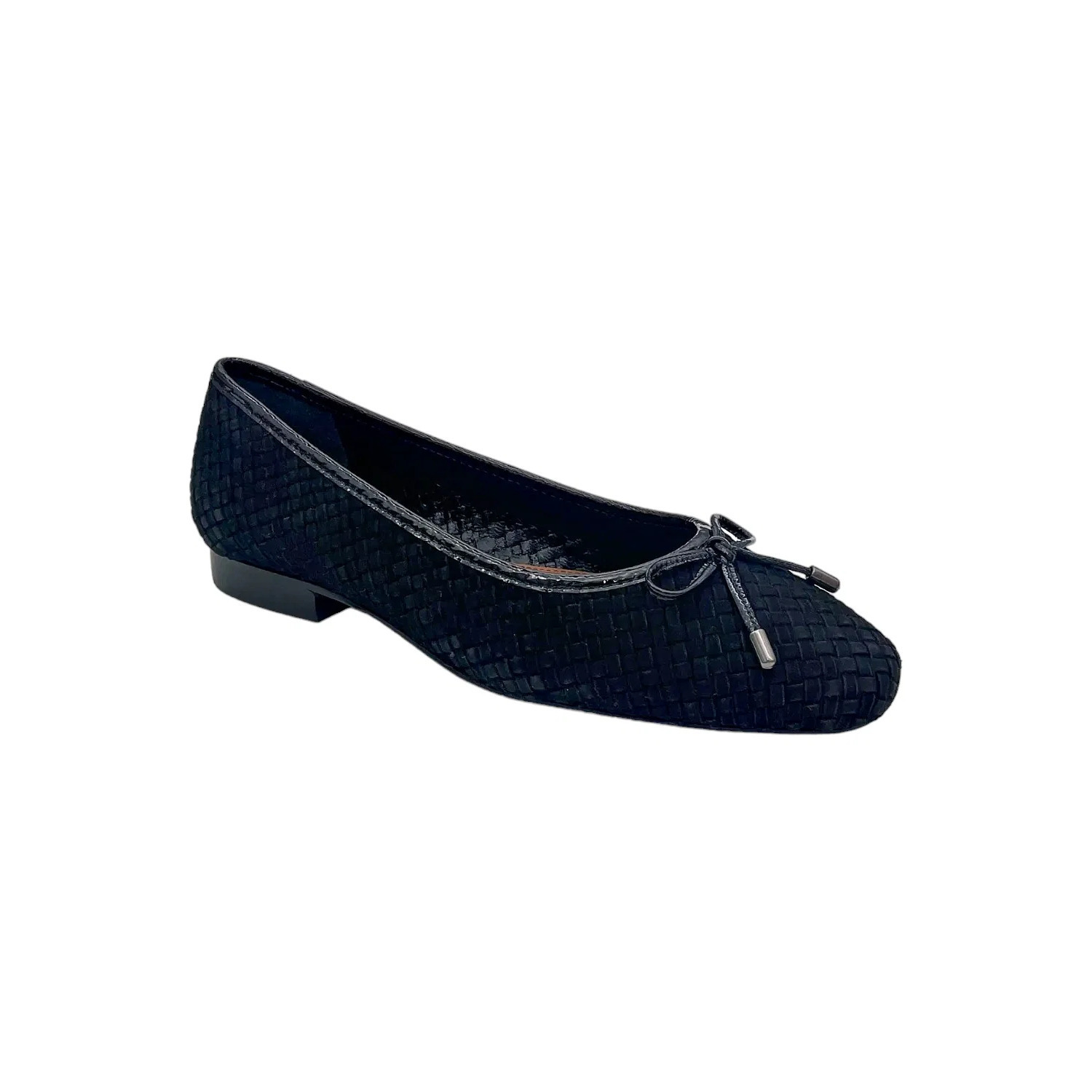 Donald Pliner Women's Juliet Woven Ballet Flat Black - Medium